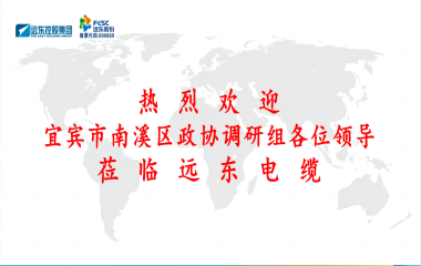 南溪區(qū)政協(xié)黨組書記、主席余水情率隊蒞臨遠(yuǎn)東電纜宜賓參觀調(diào)研